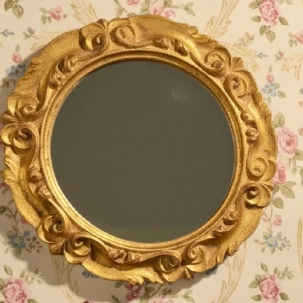 Italian Florentine Hollywood Regency Gold Giltwood Baroque Wall Mirror